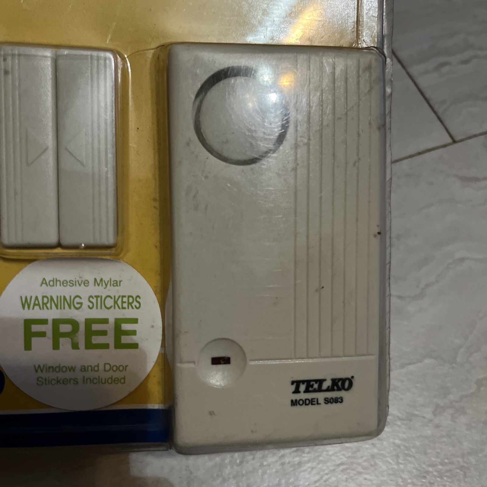 Vintage TechKo S083 Home Security Door Window Entry 120db Alarm Chime ~ New