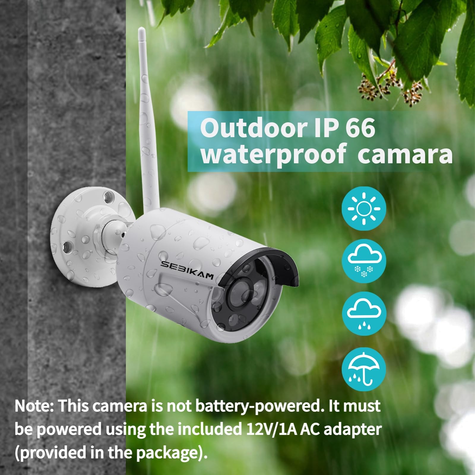 Wireless Security Camera System with 10.1″ Monitor, 4PCS 3MP/2K HD Cameras | …