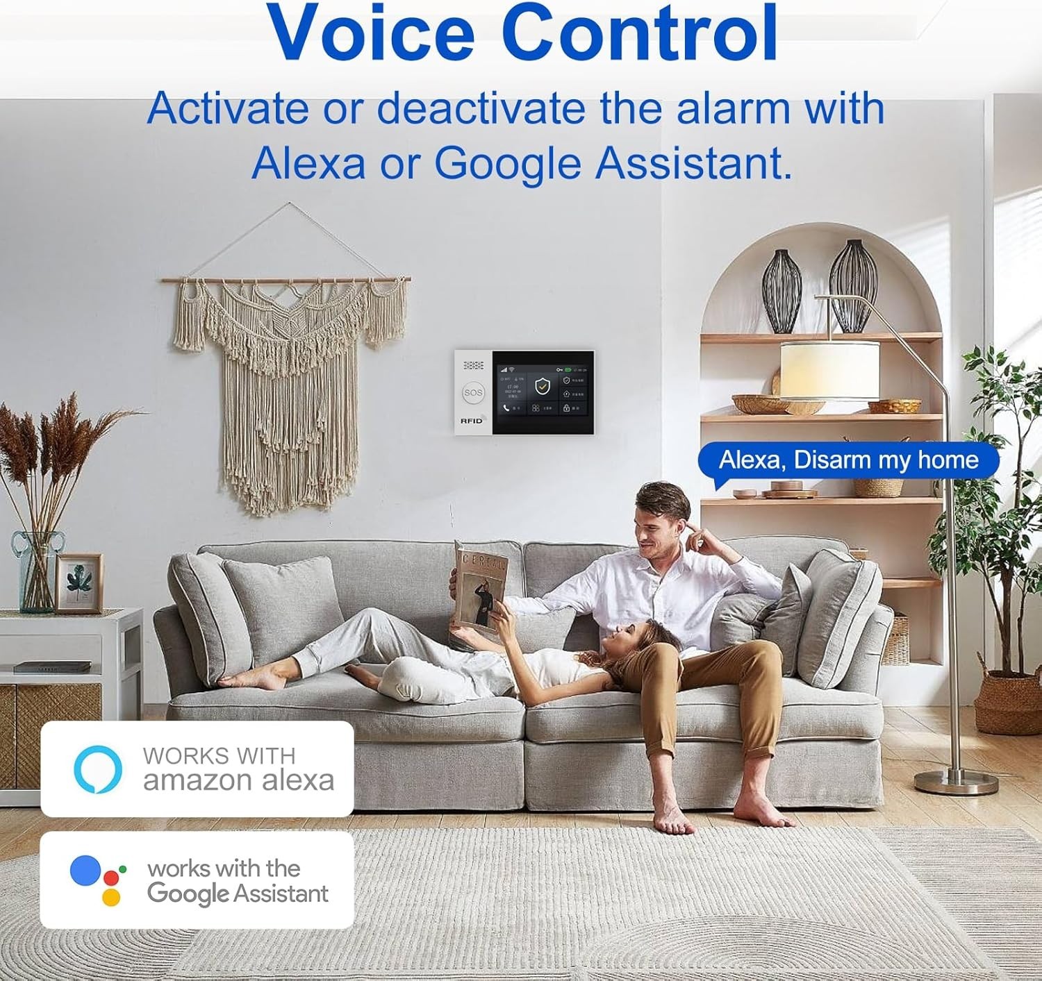 4.3” Touch Screen Wireless Alarm System – Alexa Compatible Home Protection