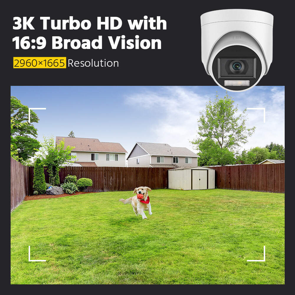 ANNKE 4K 8CH DVR 5MP Full Color Security Camera System AI Detection H.265+ IP67