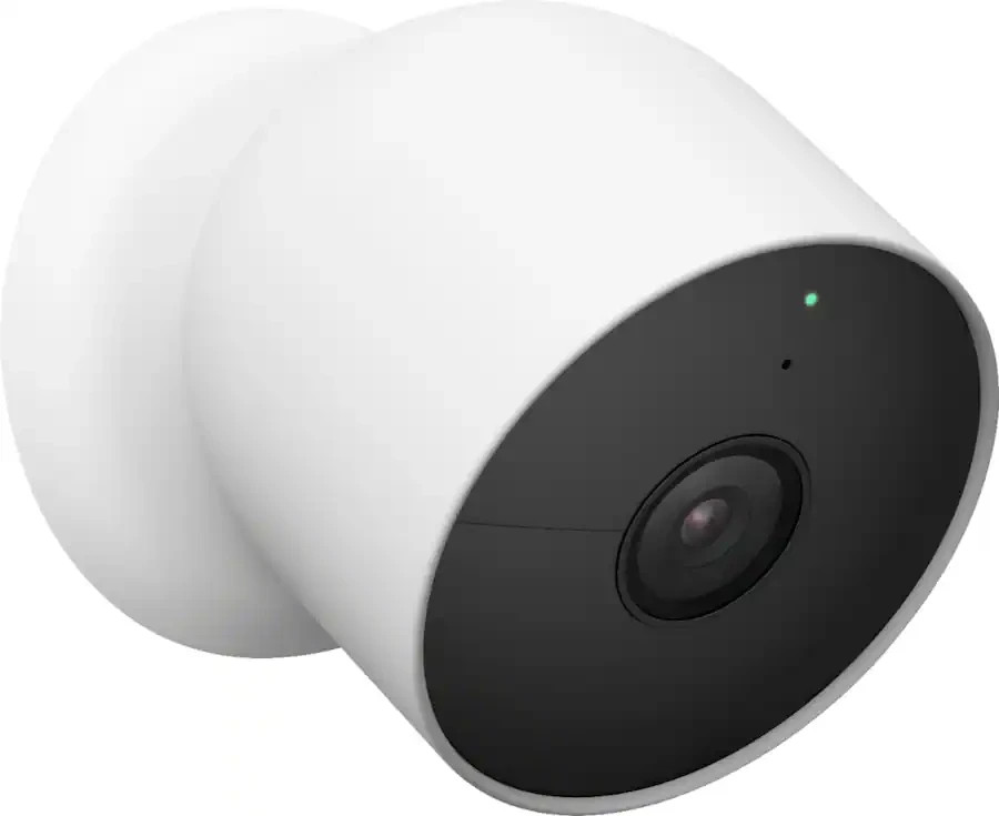 Google Nest Cam Indoor/Outdoor Wire Free Security Camera Snow Brand New