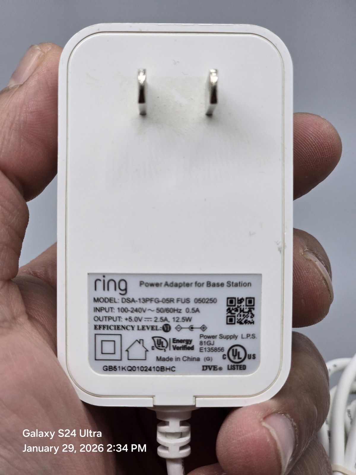 Ring Alarm Base Station US White 4HB1U9-0EN0 With Key Pad- tested