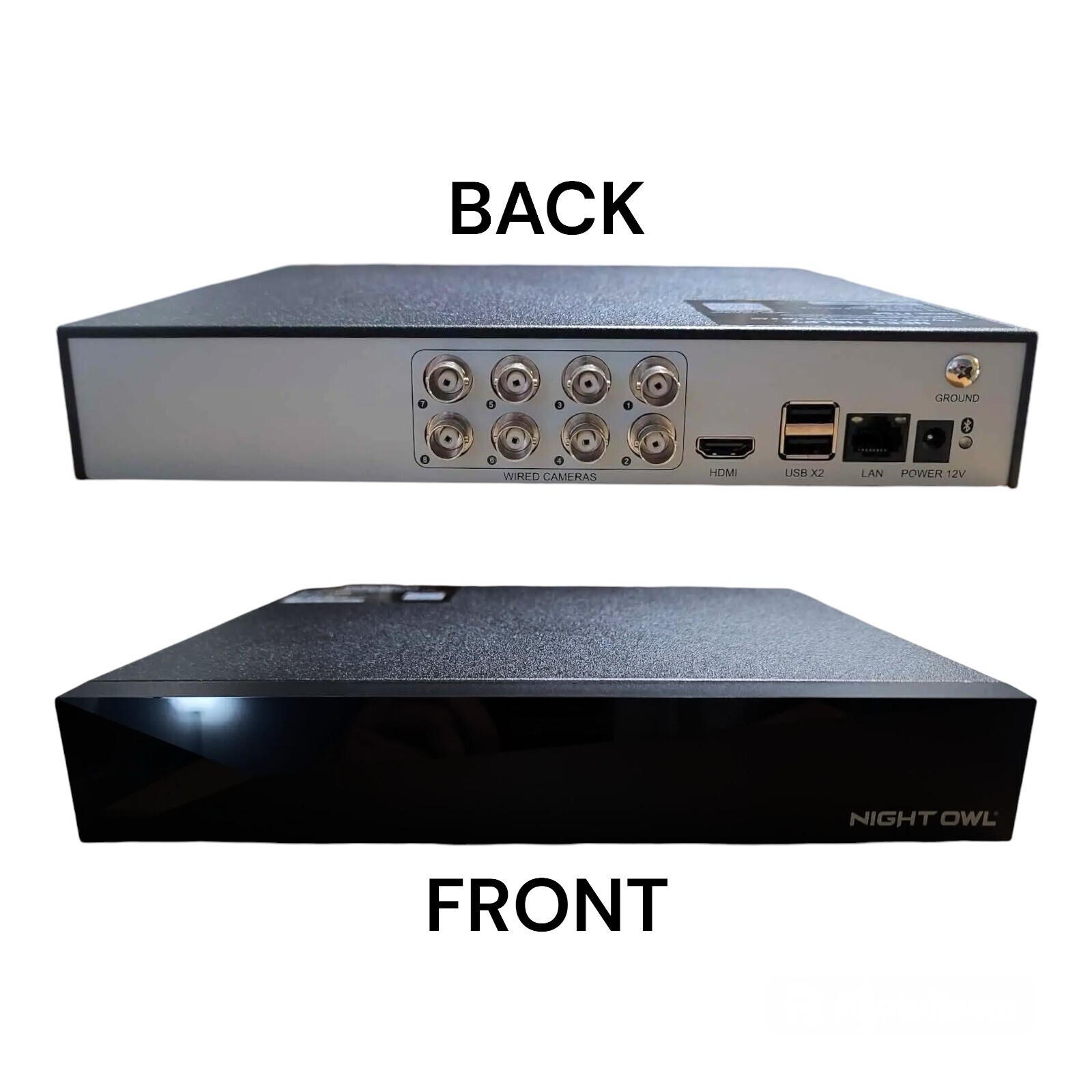 Night Owl 4 Camera 12 Channel Wired 2K 1TB DVR Security System with 2-way Audio
