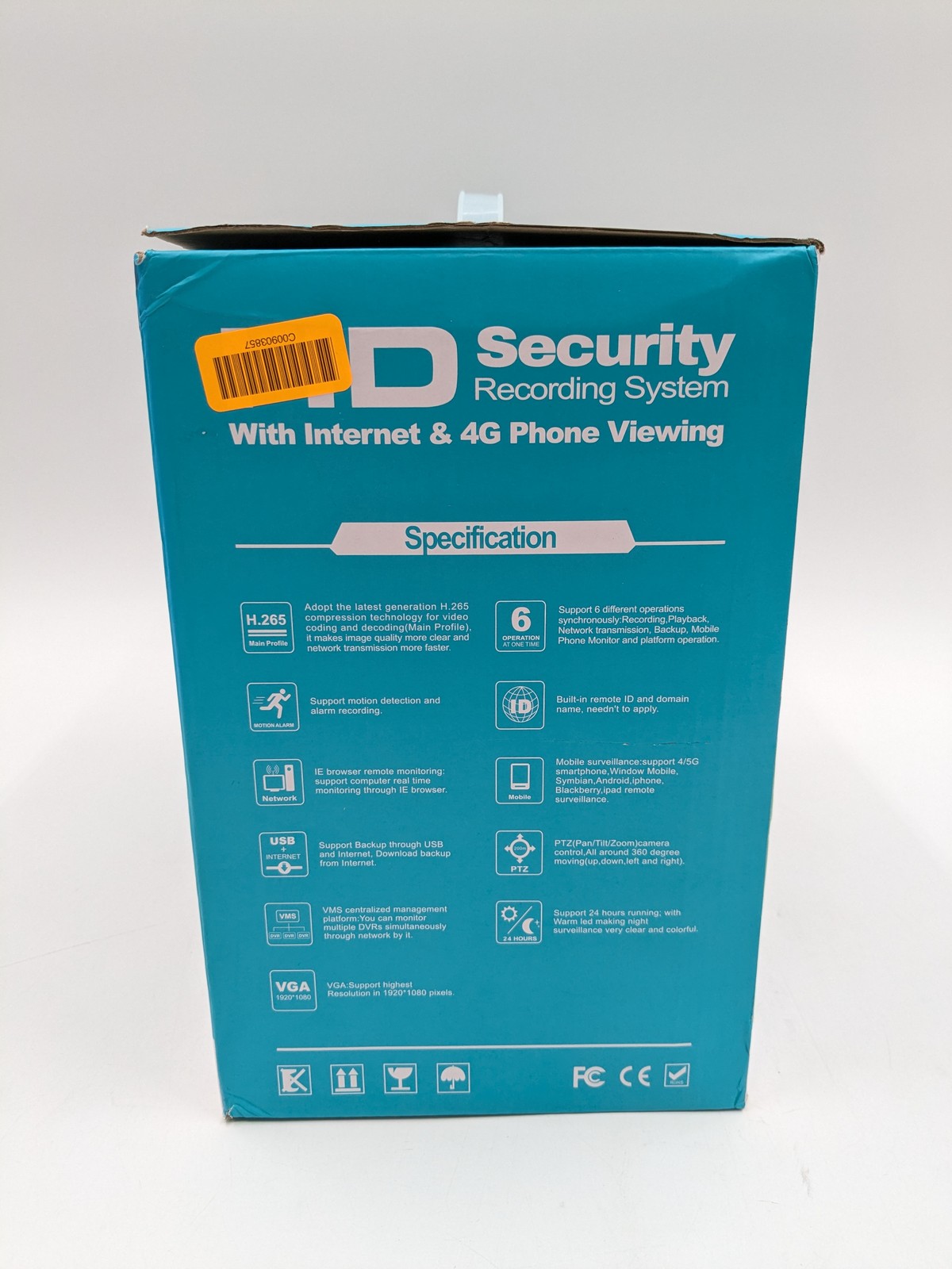Video Surveillance Outdoor Security 4-Camera System 4K Ultra HD IP66