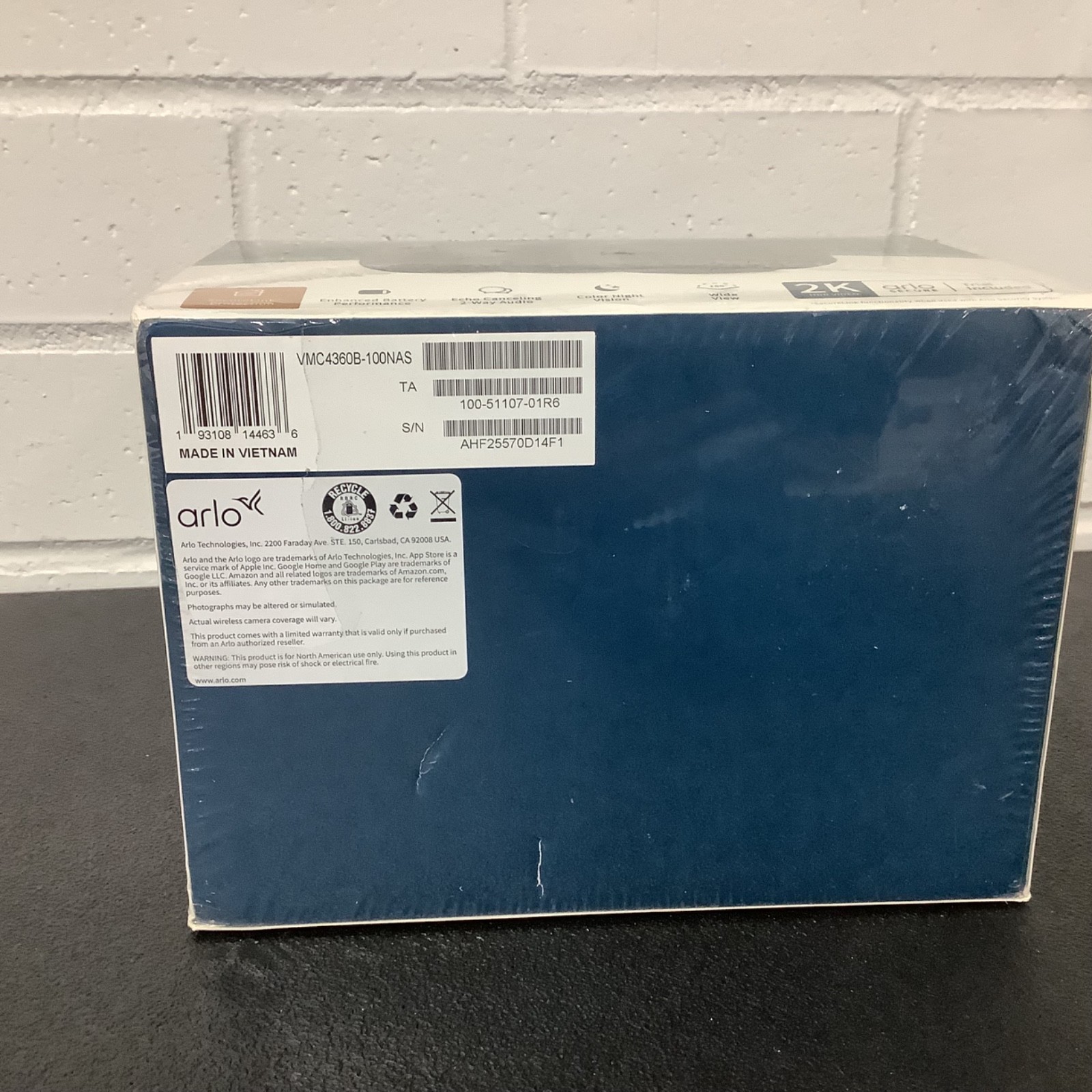 Arlo Pro 5S 2K 3 Wire-Free Spotlight Security Cameras – New Sealed – Black