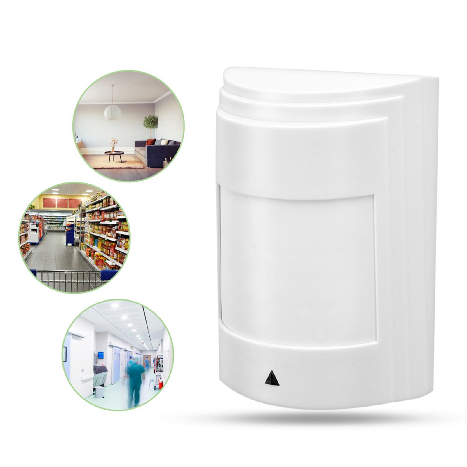 Wired Passive Infrared Motion Sensor Dual PIR Detector Warning Alarm WT