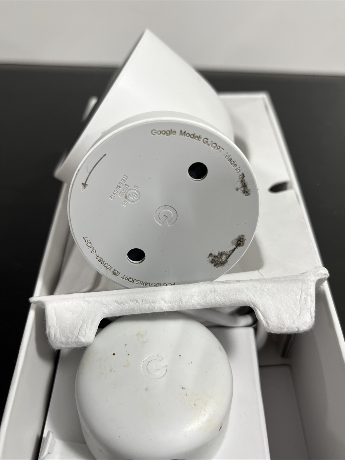Google Nest Cam Indoor Wired 2nd Gen GJQ9T Security Camera White