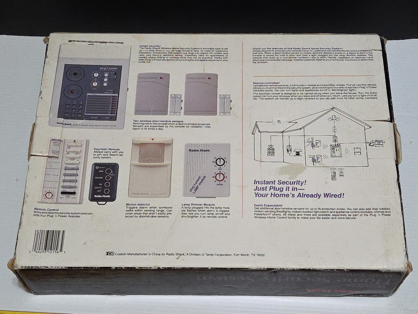 Radio Shack Wireless Home Security System from 1994 – 61-2610 49-2551A
