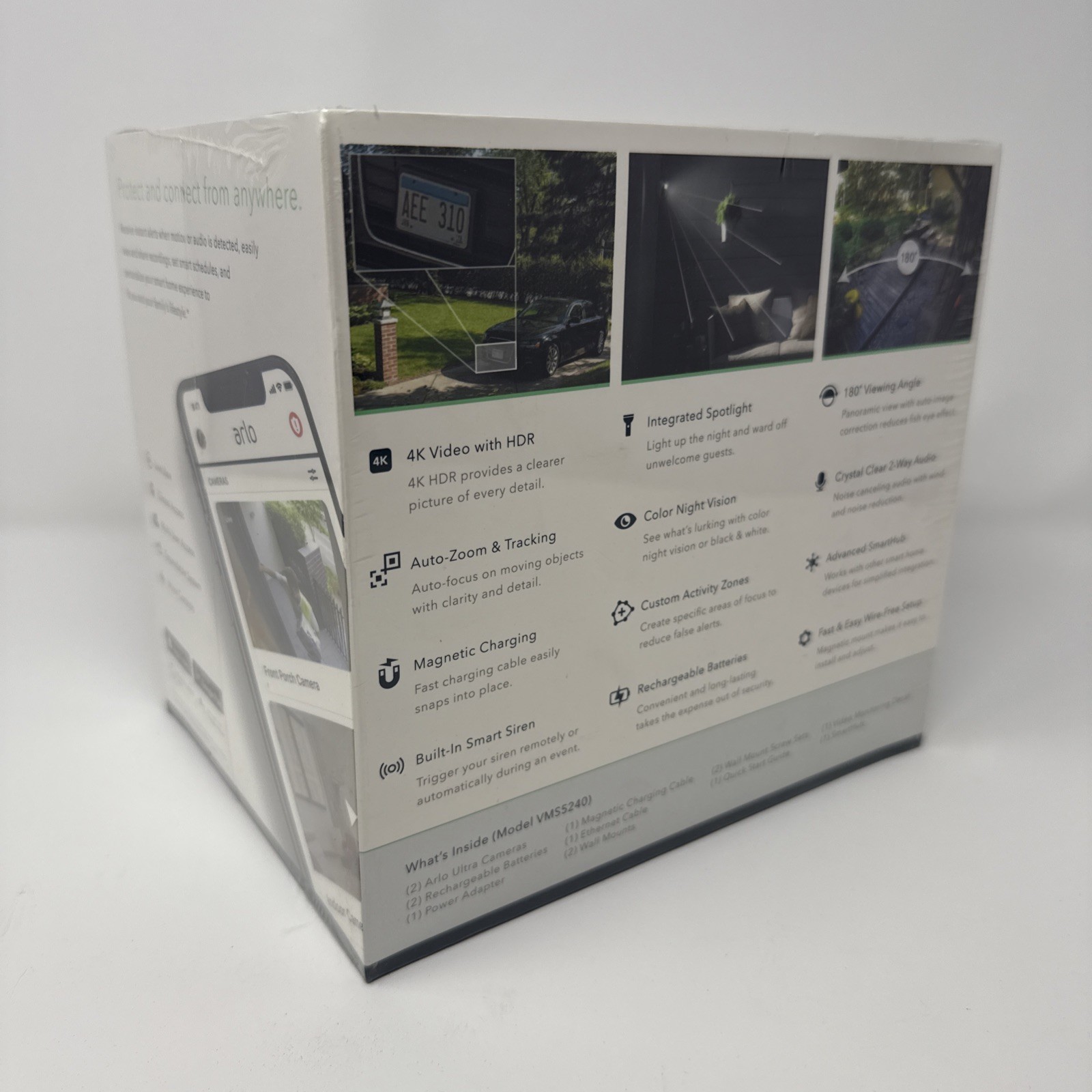Arlo Ultra VMS5240 4K UHD Security System Camera (VMC5040) & Smarthub (VMB5000)