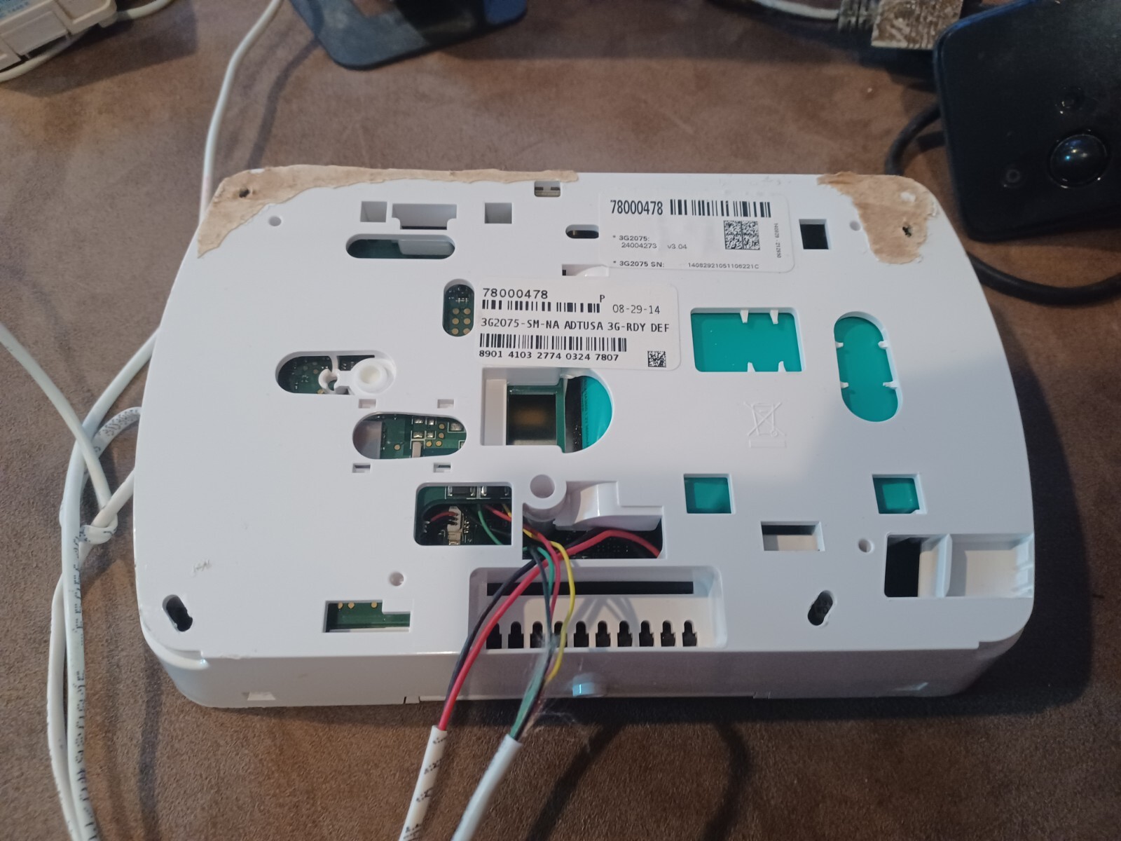 Adt Panel And Internet Panel Ready To Hook Up