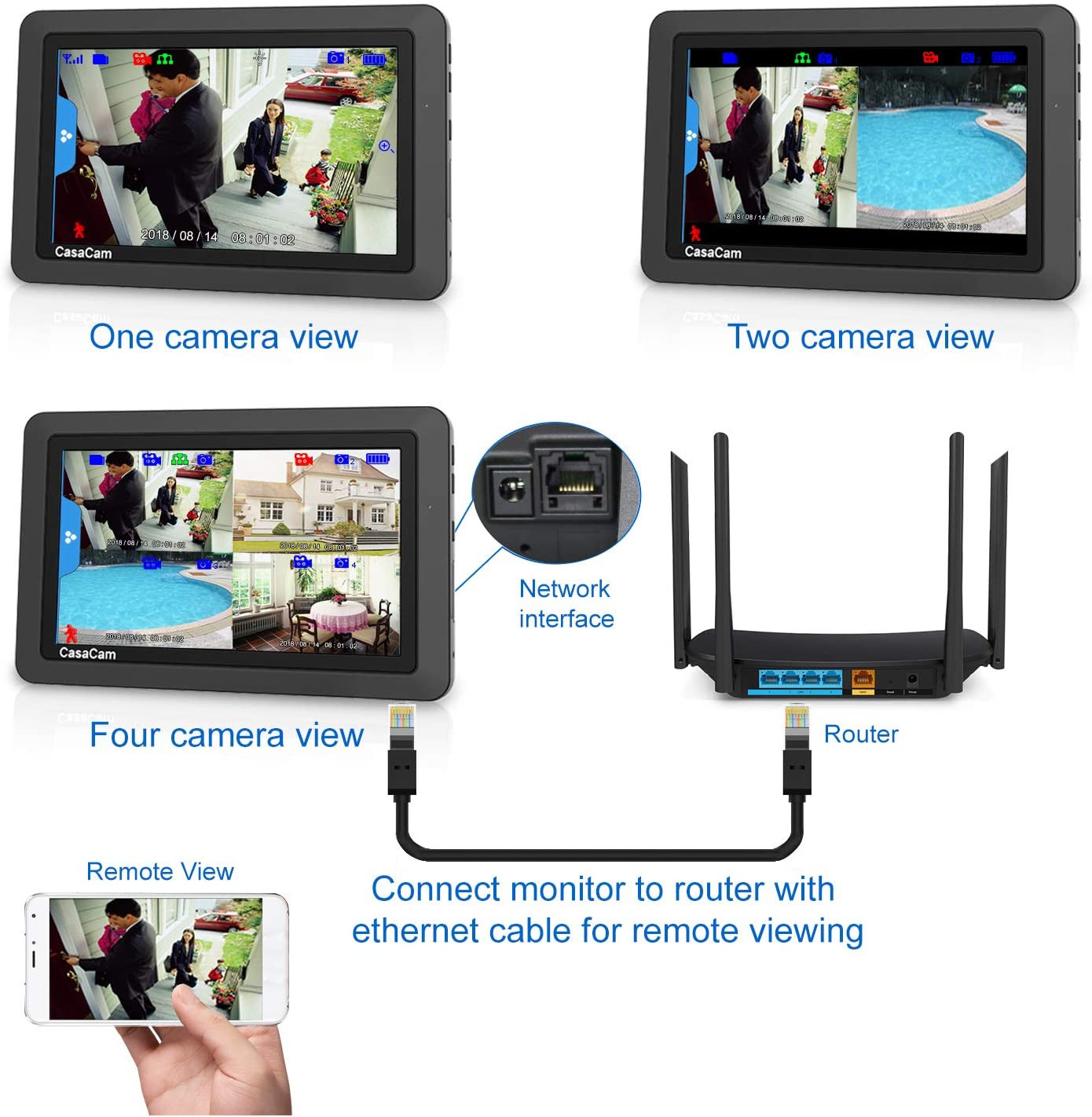 Wireless Security Camera System Weatherproof Outdoor Security Camera System