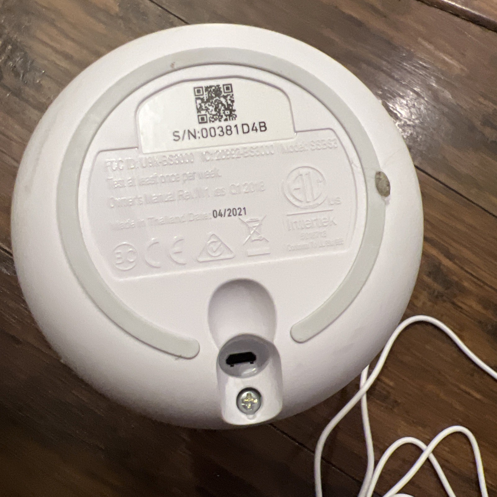 Simplisafe SSBS3 Home Security Base Station Only With Power Cord