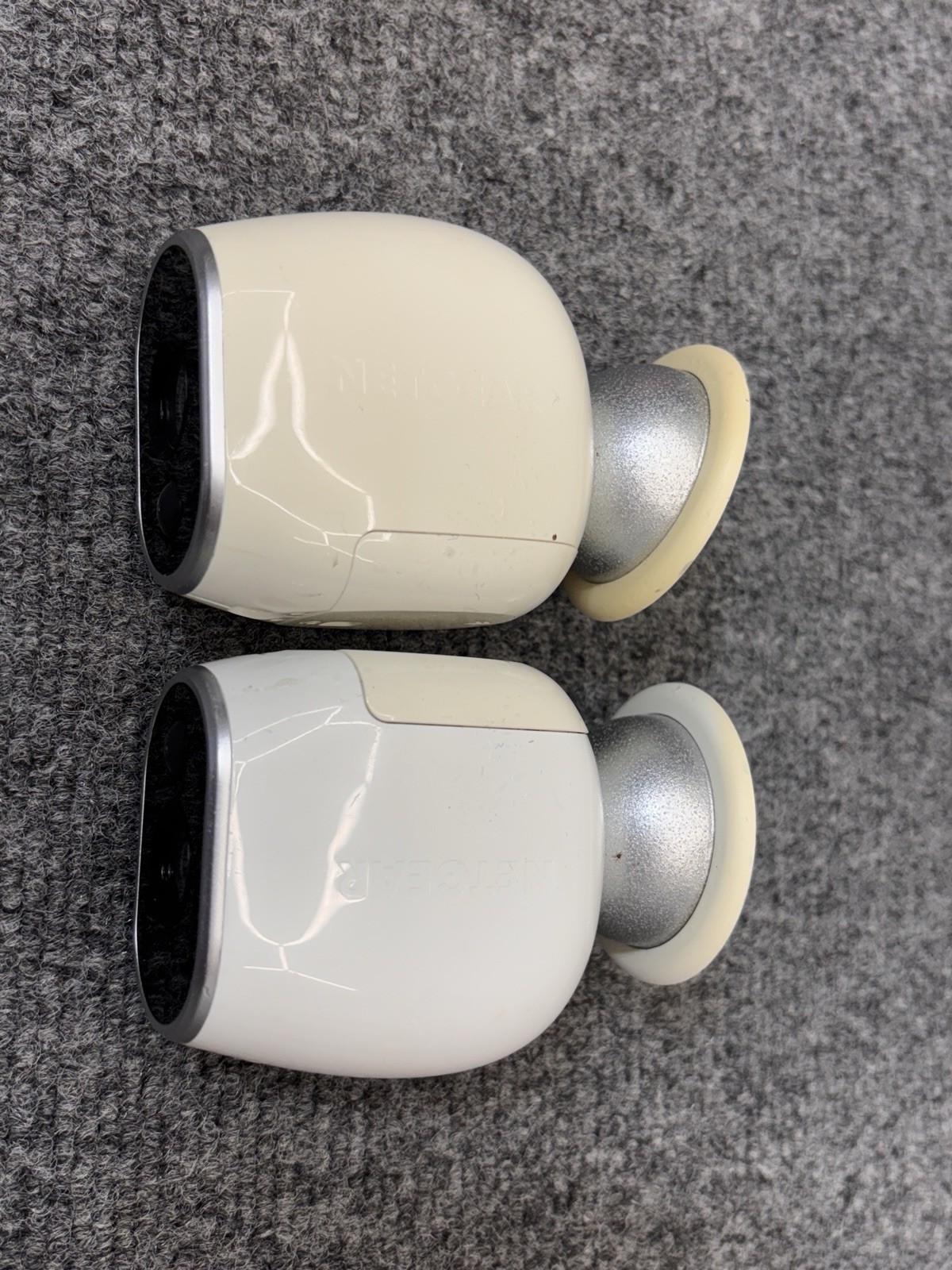 (2) Arlo NETGEAR VMC3030 Add-on HD Security Camera No Battery UNTESTED