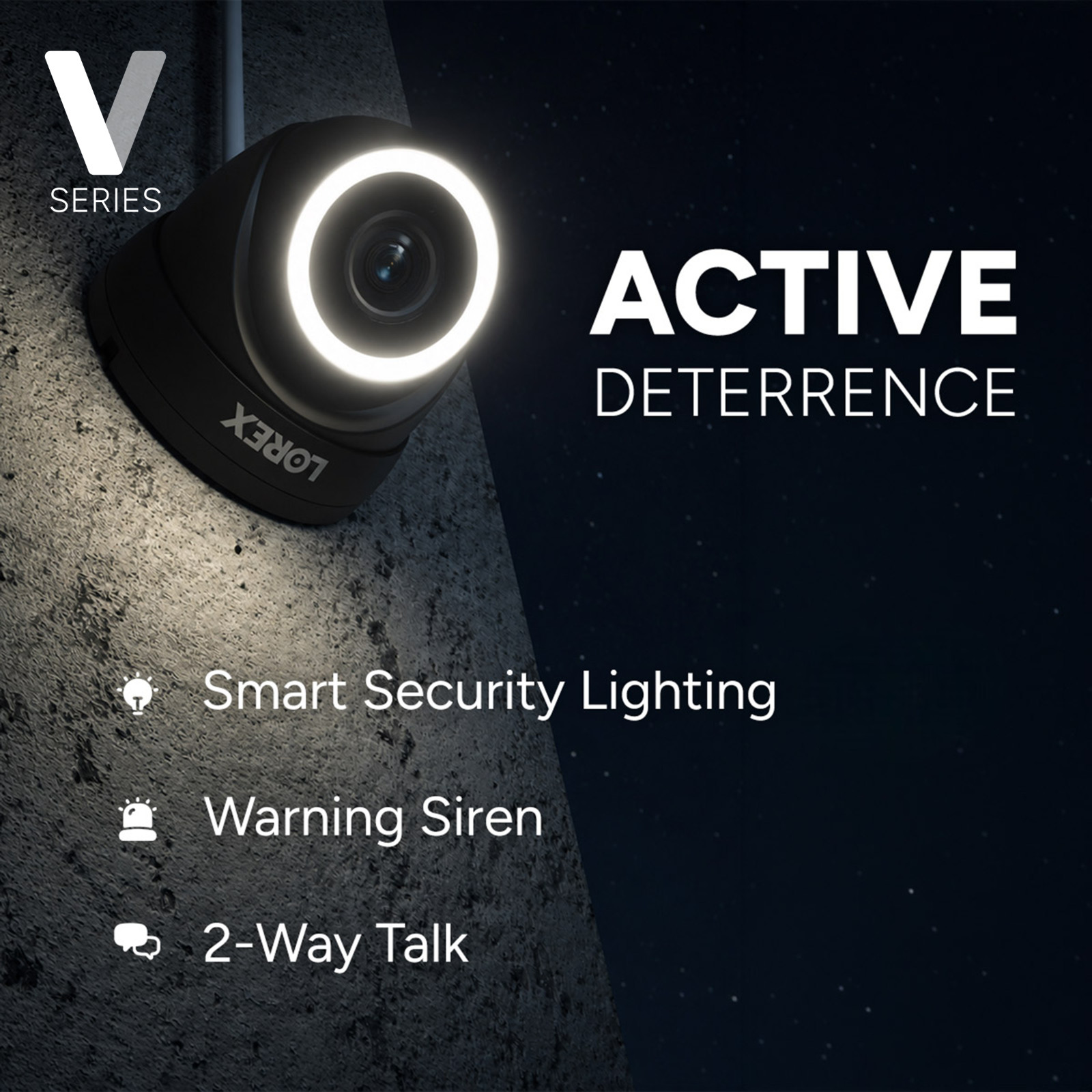 Lorex Connect V Series 4K 8-Channel Wired NVR System with V5 4K PoE Turret Camer
