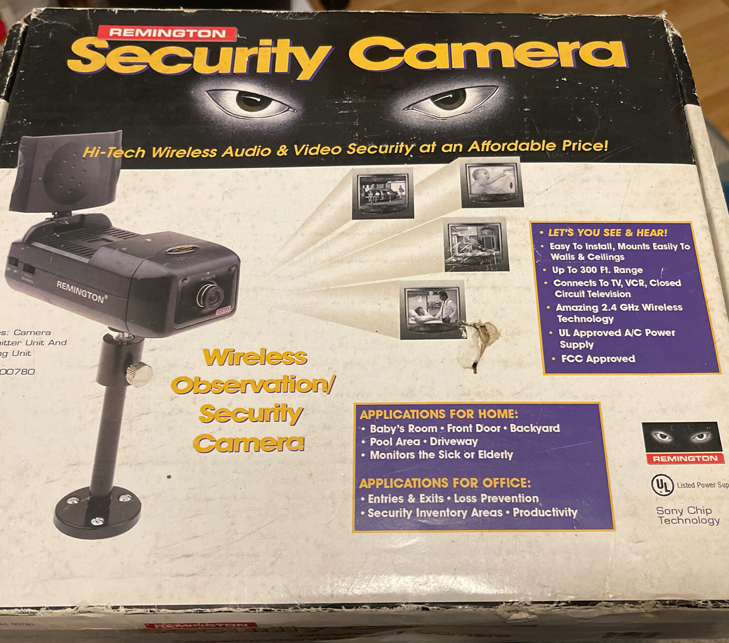 Remington – 2.4 GHZ Wireless Observation System, new open box Security Camera