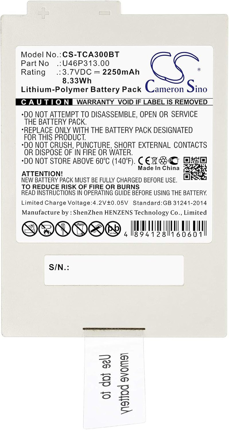 Replacement Battery for Xfinity Icontrol Technicolor TCA300COM Part NO 2250 Mah