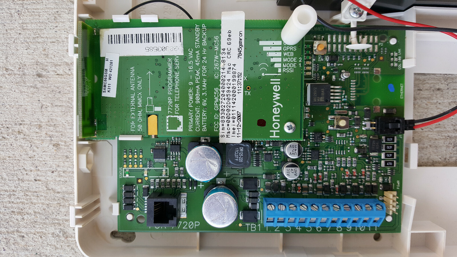 Honeywell AlarmNET 7845GSMRCN Digital Cellular Communicator