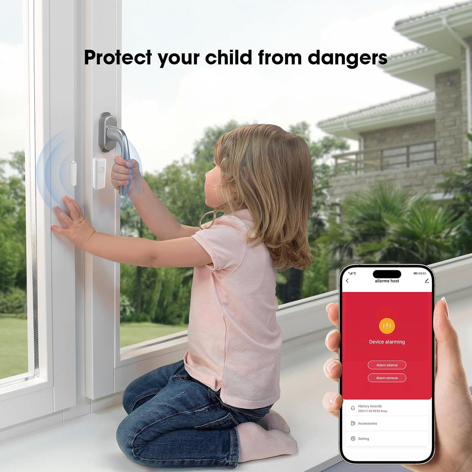 Home Security Systems for House, Wireless Home Security Alarm System, Door/Windo