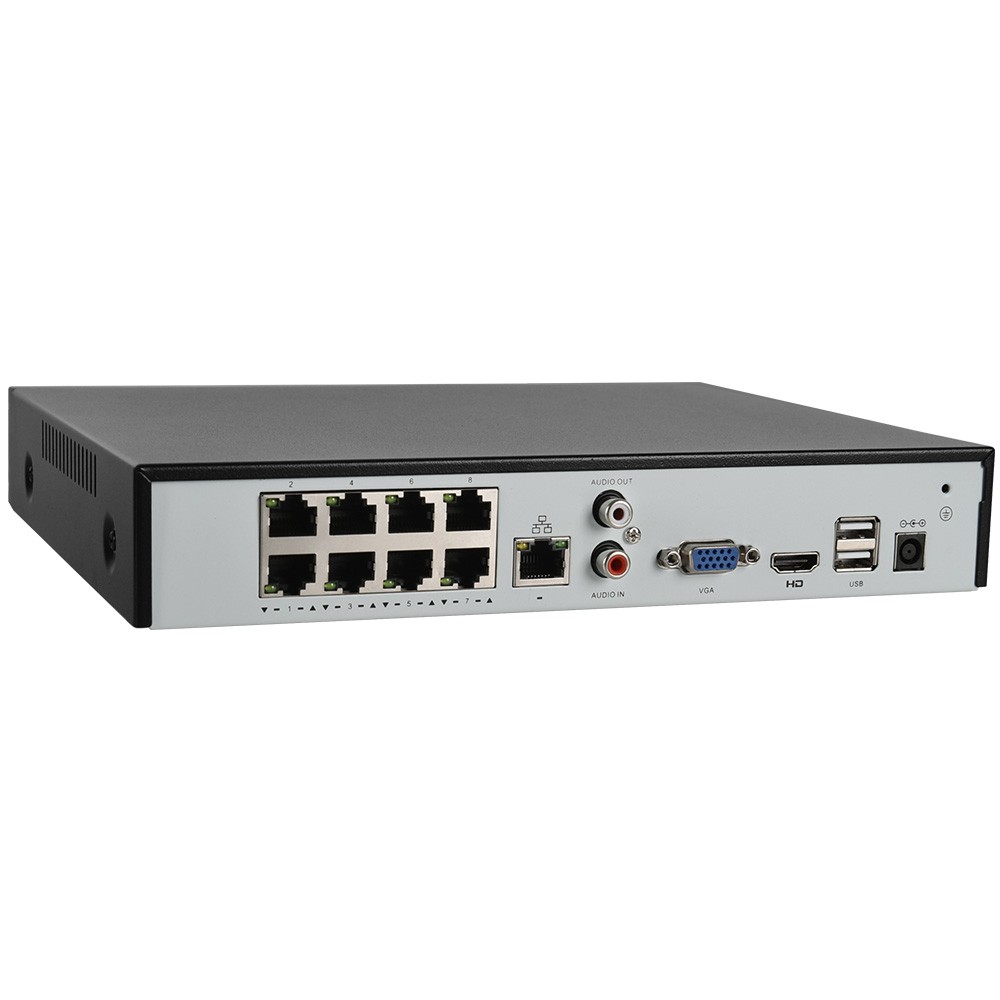 Vikylin 8CH 8 POE NVR CCTV System 4MP IP Camera Mic IR 30m Security Outdoor Lot