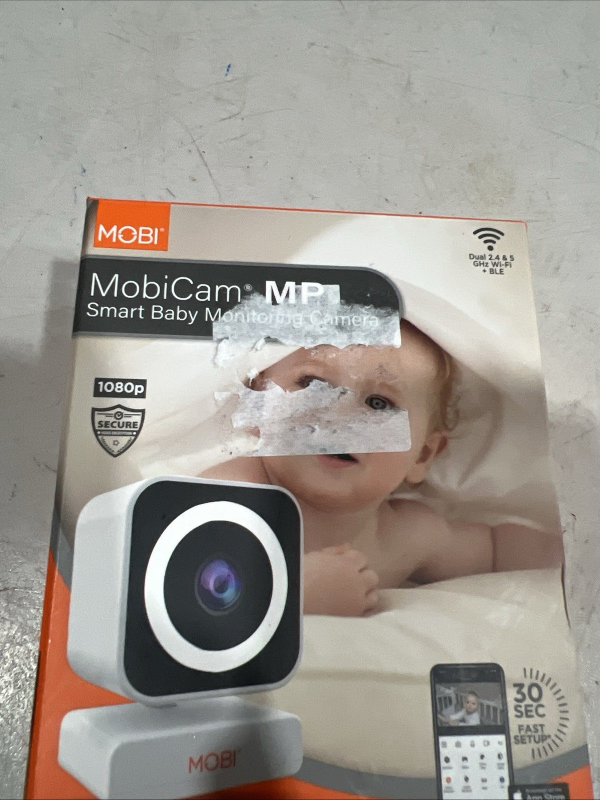 MobiCam MP Smart Baby Monitoring Camera, Security, Dual 2.4 & 5 GHz Wifi + Ble