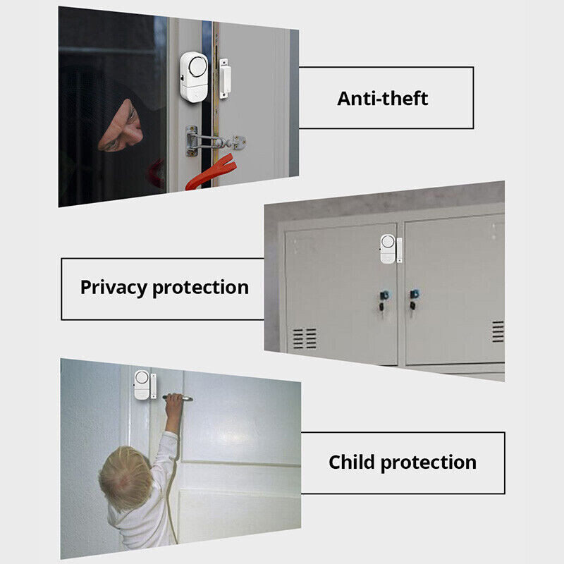 Wireless Home Window Door Burglar Security Alarm System Magnetic Sensor