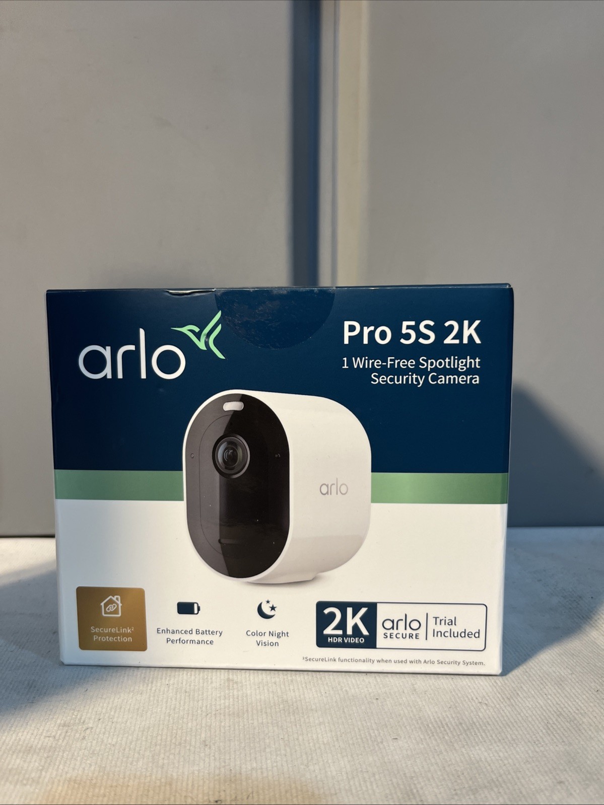 ¥Arlo Pro 5S 2K Indoor/Outdoor Wire-Free Spotlight Security Camera – Sealed