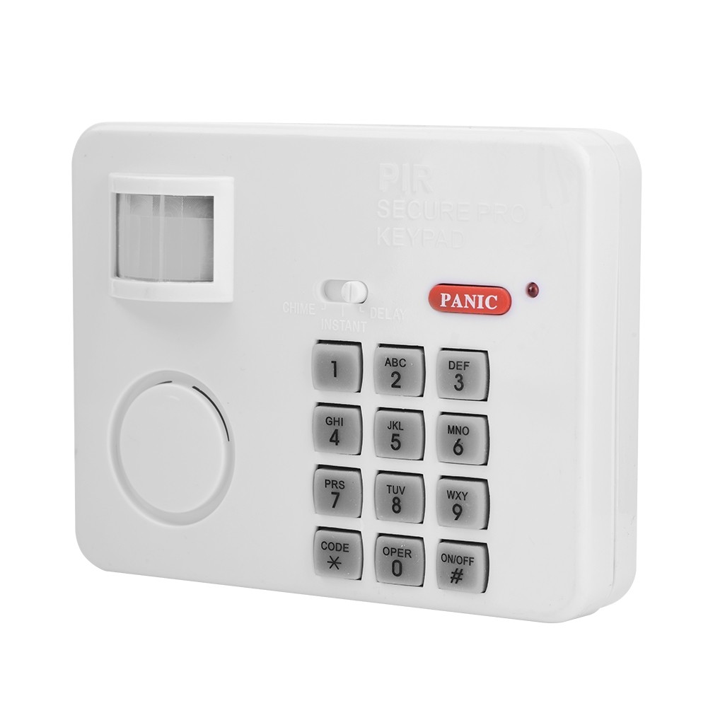 Wireless PIR Motion Sensor Alarm Password Home Security Keypad Remote