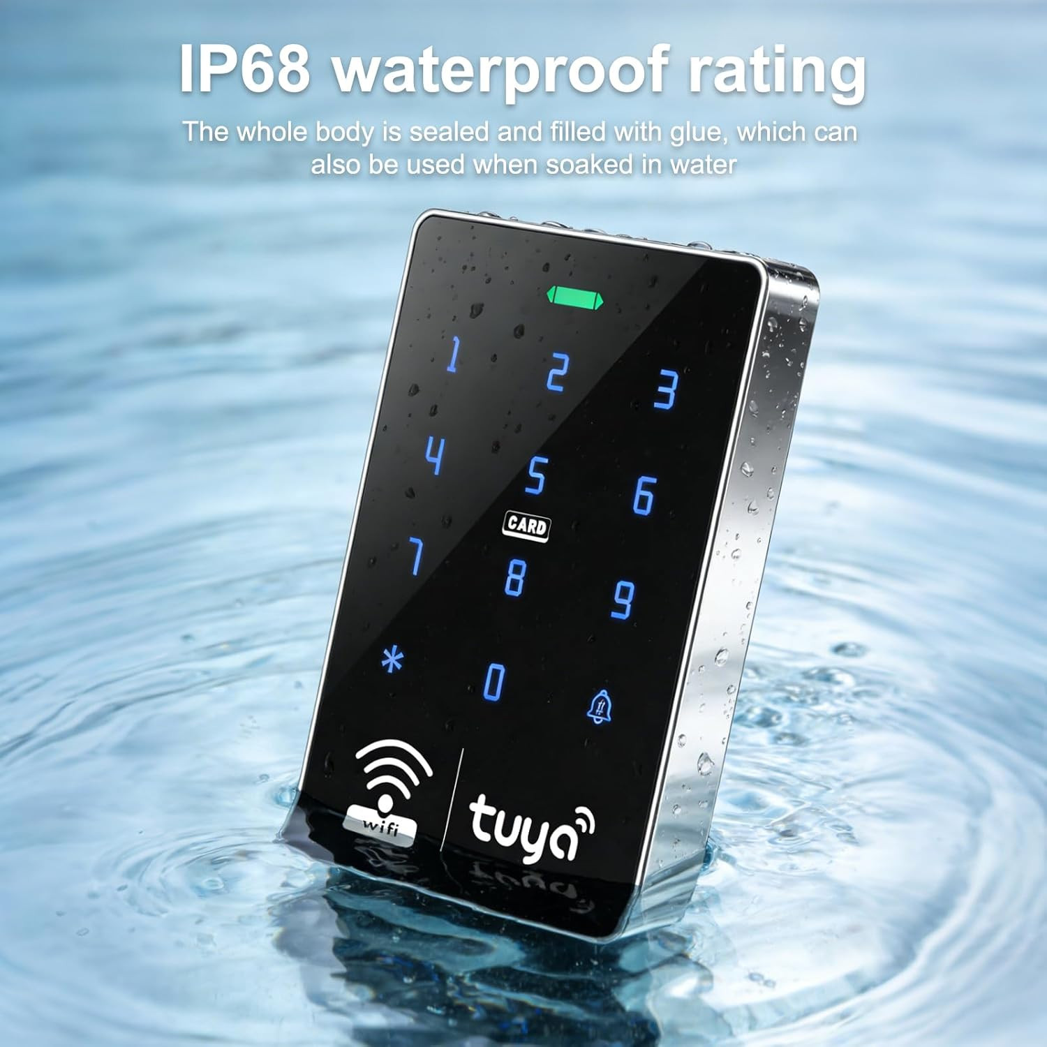 Wifi TUYA Security Access Control System Kit with Waterproof RFID Keypad Door Lo
