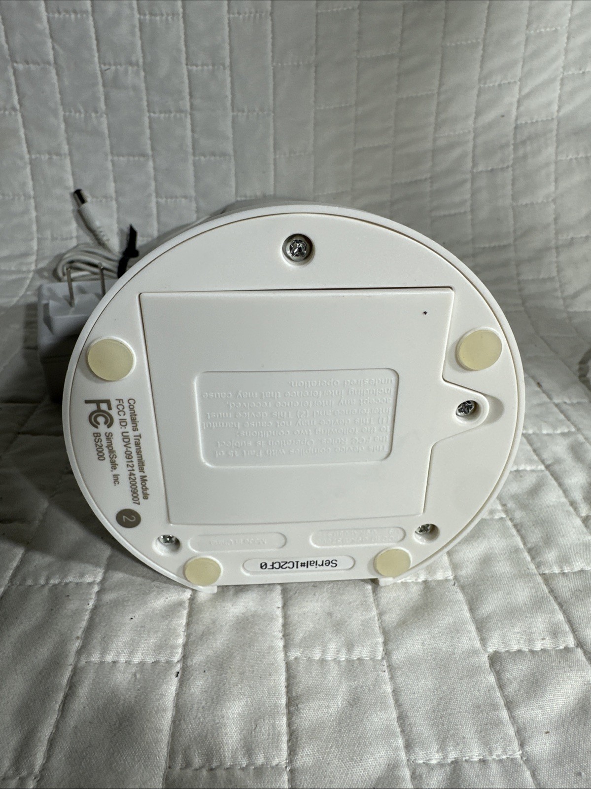 SimpliSafe Base Station BS2000 1st Generation Home Security With Power Supply