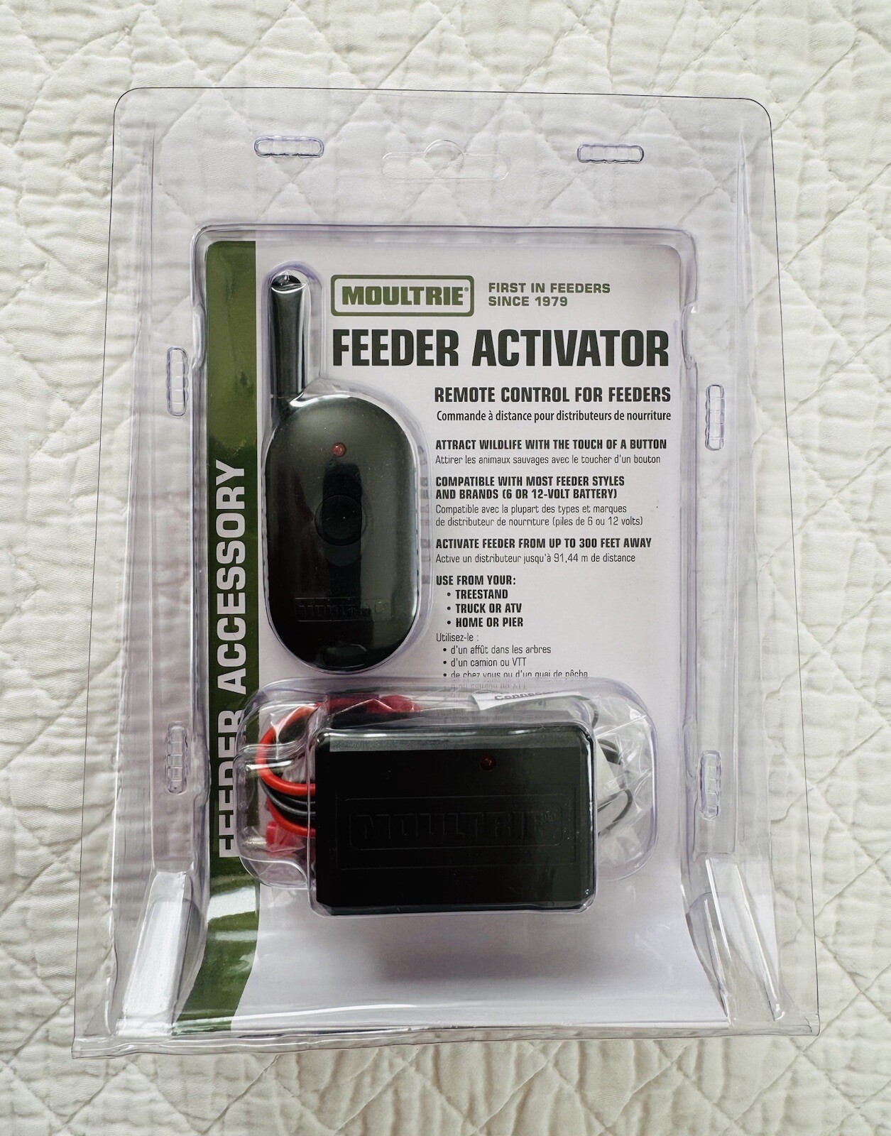 Moultrie Feeder Activator 300′ Range Remote Control For Wildlife Feeders 6V/12V