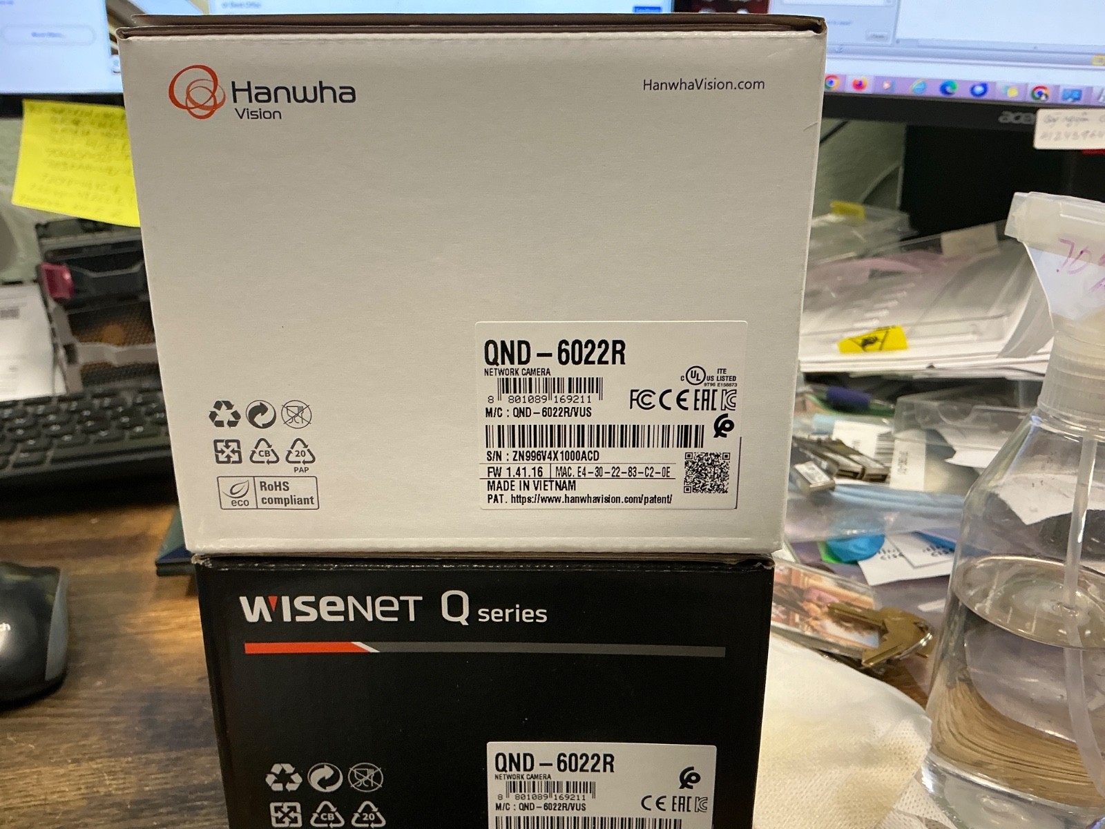 Hanwha Vision QND-6022R IP/Network Camera New in box
