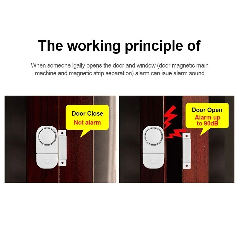 WIRELESS Home Window Door Burglar Security ALARM System Magnetic Sensor Lot