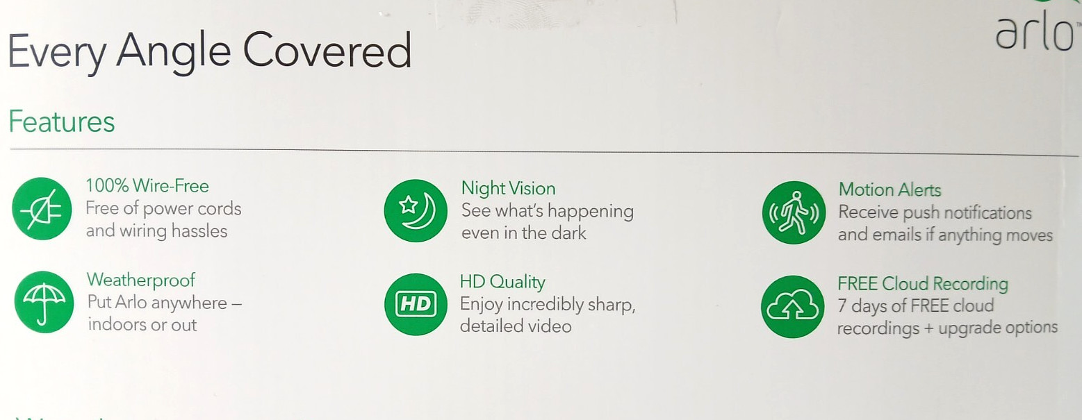 Netgear ARLO Wireless HD Smart Security System With (3) Cameras VMS3430 New!