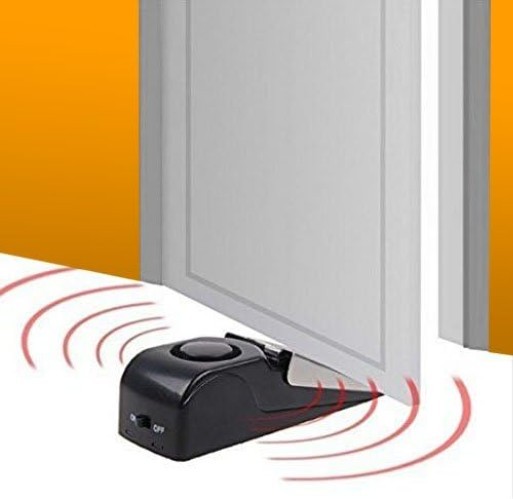Pack of 4 Modern Door Stop Alarms with 120DB Siren – Ideal for Home & Travel