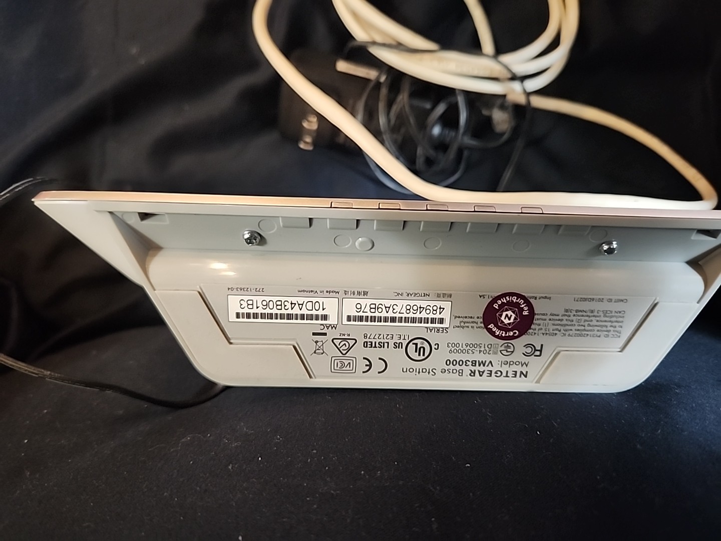 NETGEAR VMB3000 Arlo Base Station with Power Adapter