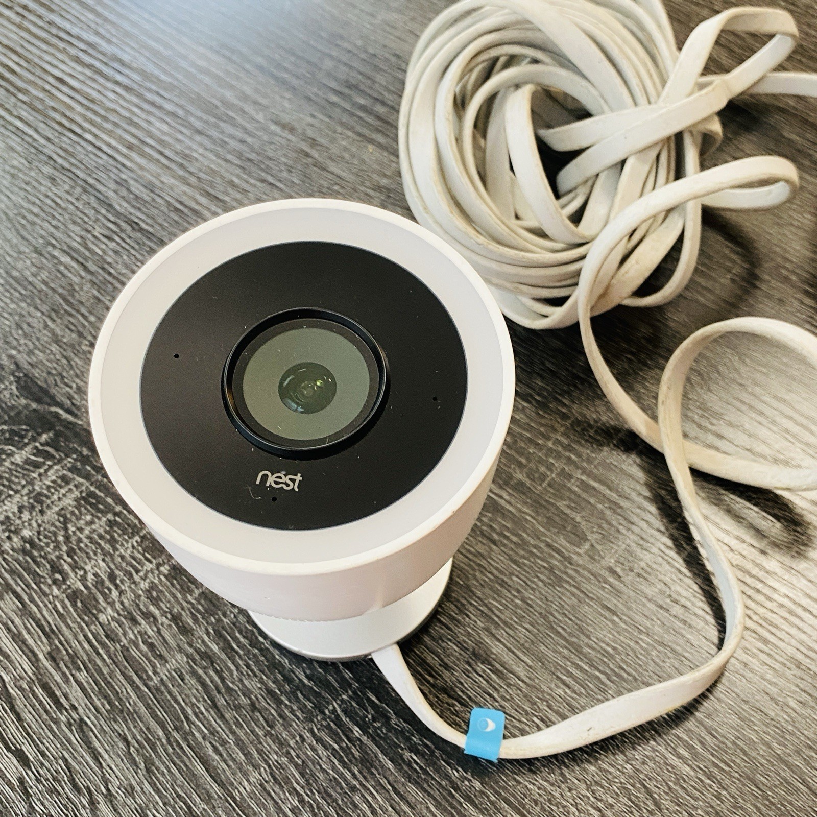 Google Nest Cam Outdoor White Classic Smart HD Security Camera With Cable
