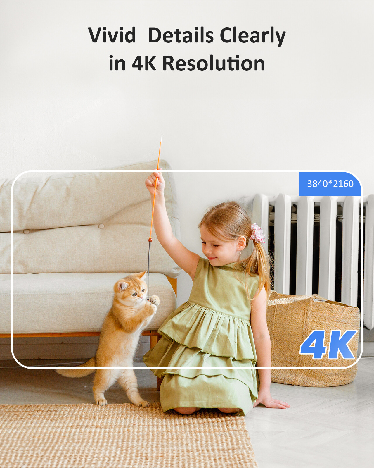ANNKE 6MP WiFi IP Security Camera Pan/Tilt Two Way Audio Home Baby Pet Monitor