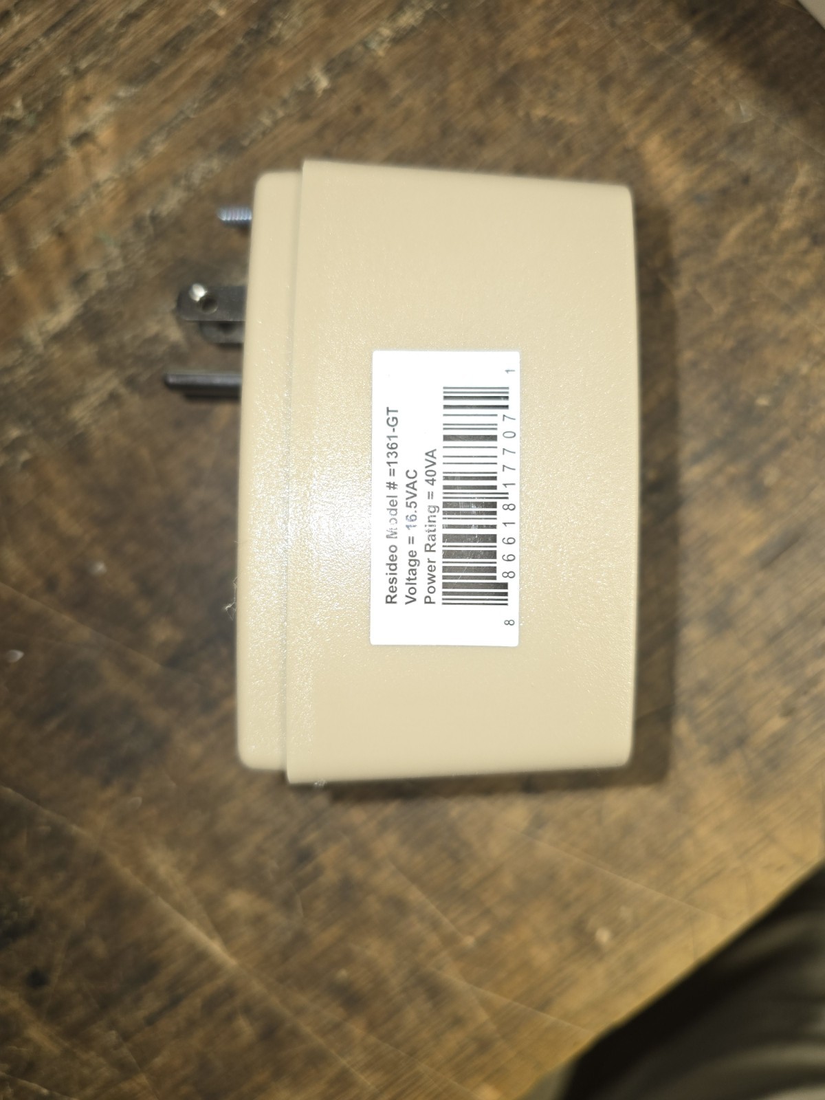 Honeywell Resideo 1361-GT 16.5VAC 40VA Plug In Transformer