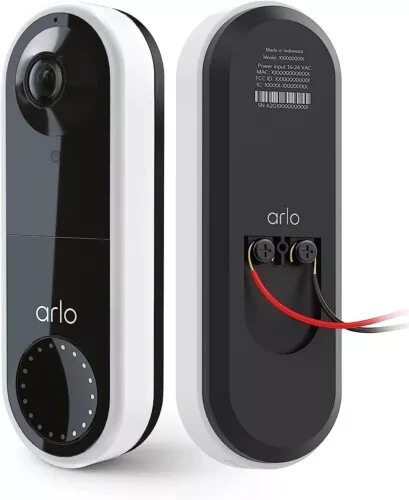 Arlo AVD1001 Smart Wired Motion Detection Night Vision HD Video Doorbell READ