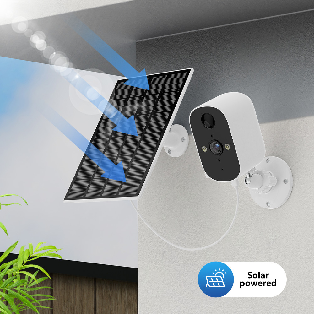 XVIM Solar Wireless Security Camera 1080P Battery Power Night Vision with Panel