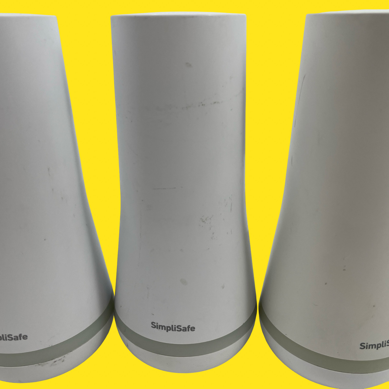 LOT OF 3 SimpliSafe SSBS3 Home Security Base Station White #2030 Z38/2 (AD)