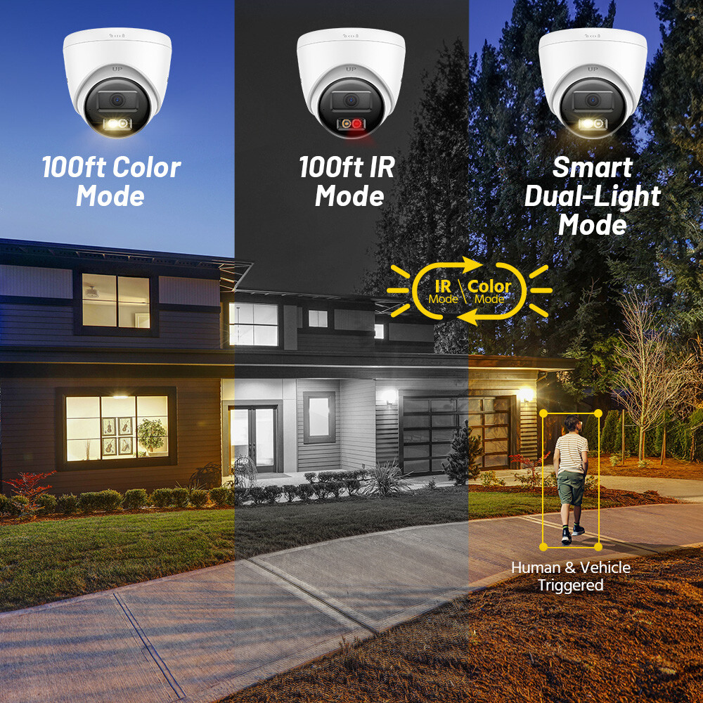 ANNKE 12MP 8CH NVR 4K Color Night POE Security Camera System Two Way Audio IP67