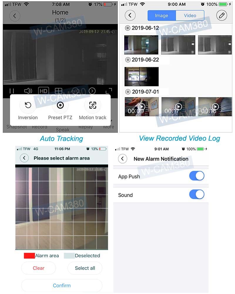 HD WIFI IP Camera With PTZ Control And Two Way Audio