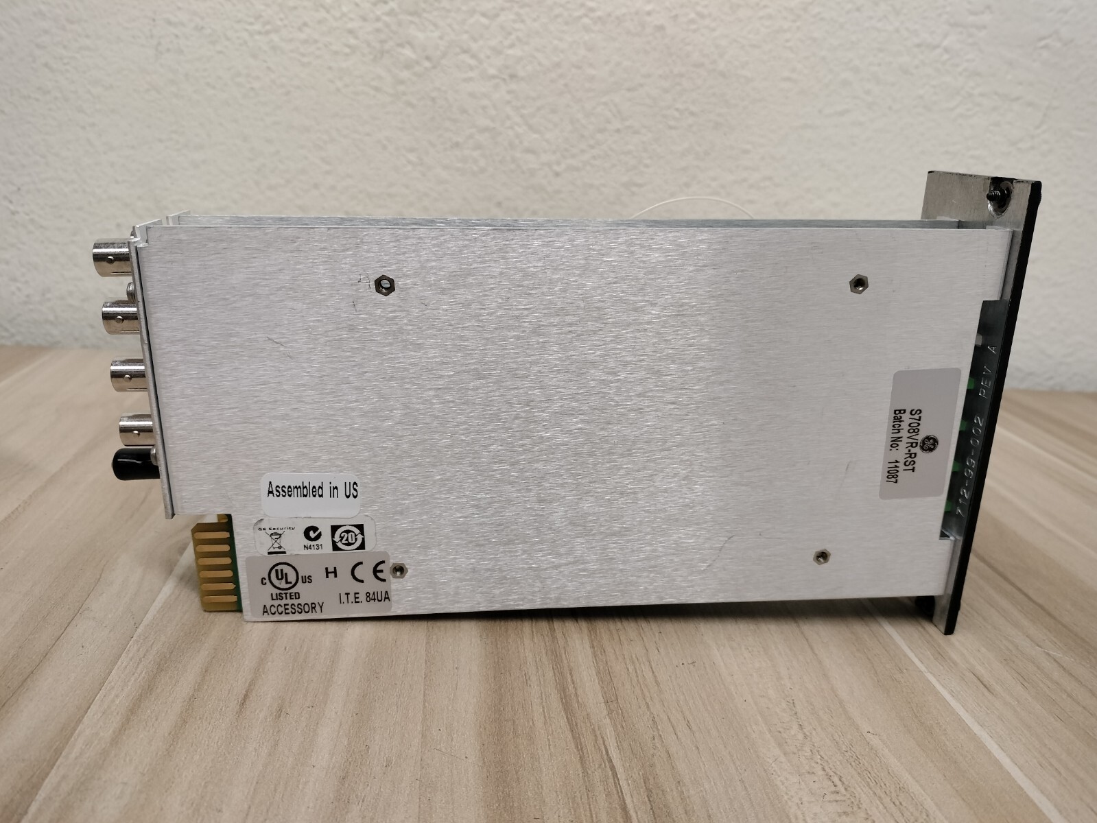 GE Security Interlogix (S708VR-RST) 8 Channel Video Receiver Rack Card