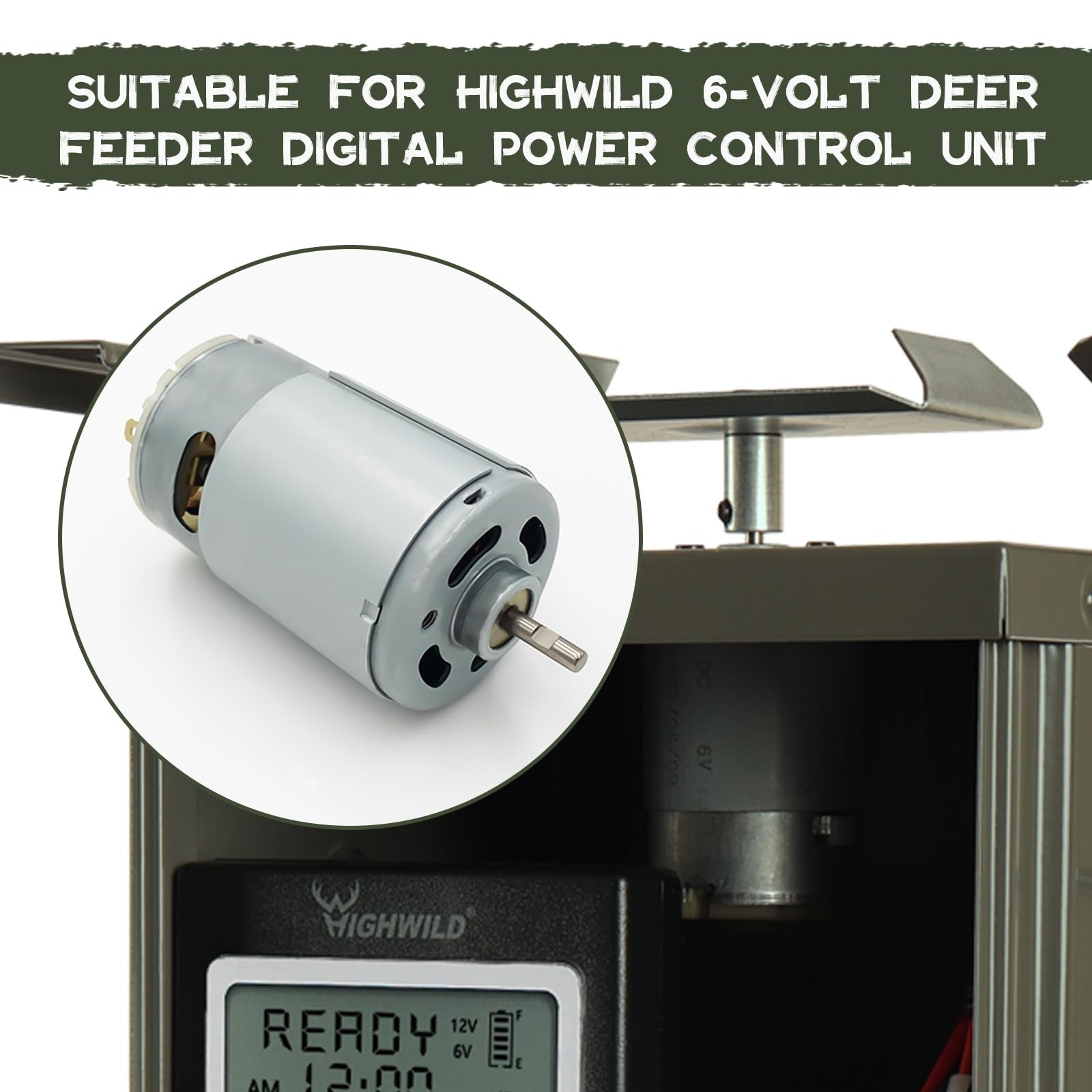 Highwild Universal 6V Hunting Spinner Feeder Box Motor E-