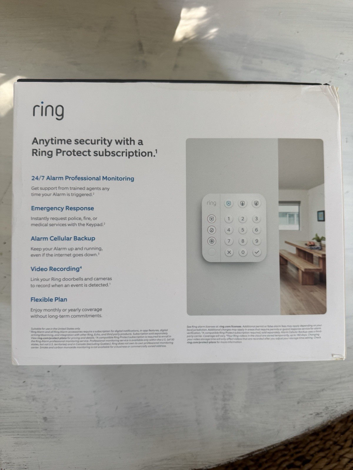 NEW Ring Alarm 8 Piece Security Kit 2nd Gen Home Security System Works W/Alexa