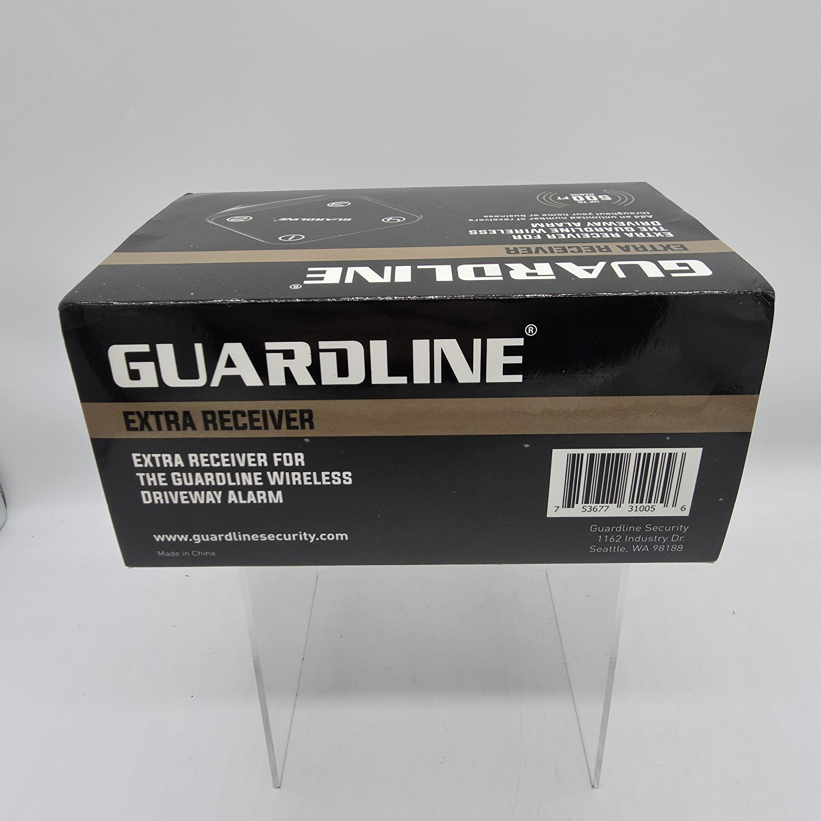 Guardline Extra Receiver For Wireless Driveway Alarm 500 Ft. Range New Open Box