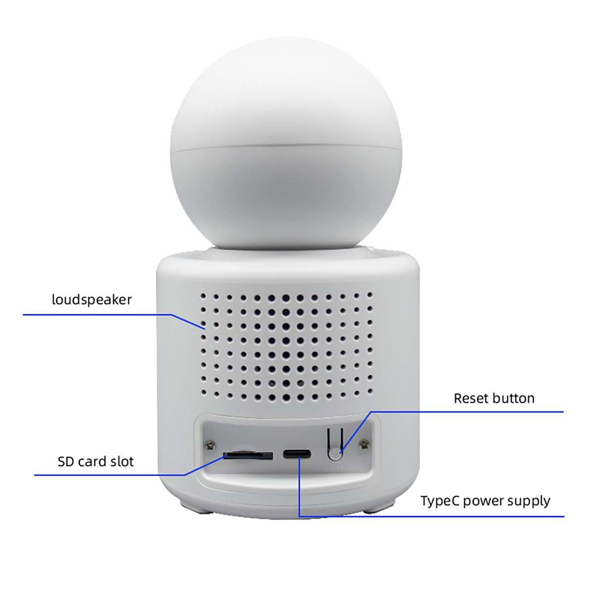 1080P Camera Wireless Wifi Home Security DVR Night Vision Two-Way video Baby Cam