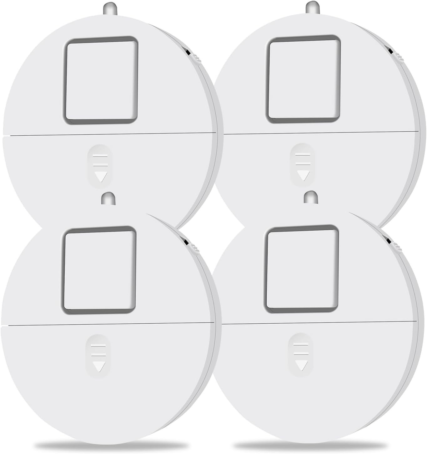 4-Pack Window Security Alarms with 120dB Vibration Sensors & LED Indicator