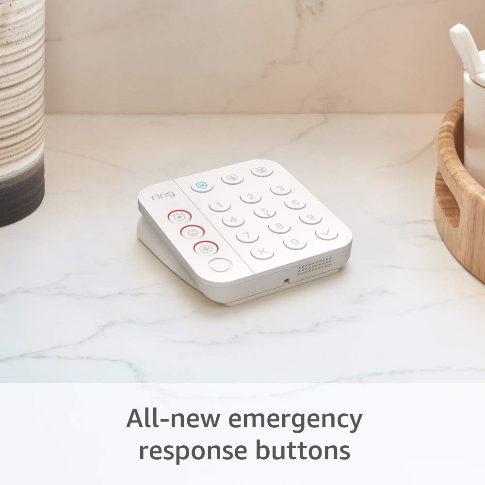 Ring Alarm Pro Wired Home Security System with Built-in eero WiFi 6 Router White